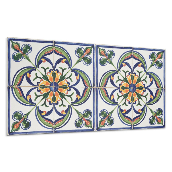 Falpanel Virágminta a csempén