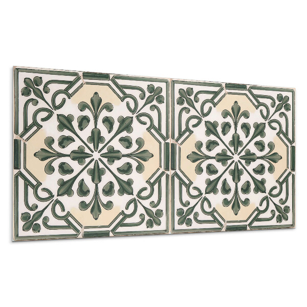 Dekorpanel falra Növényminta a csempén