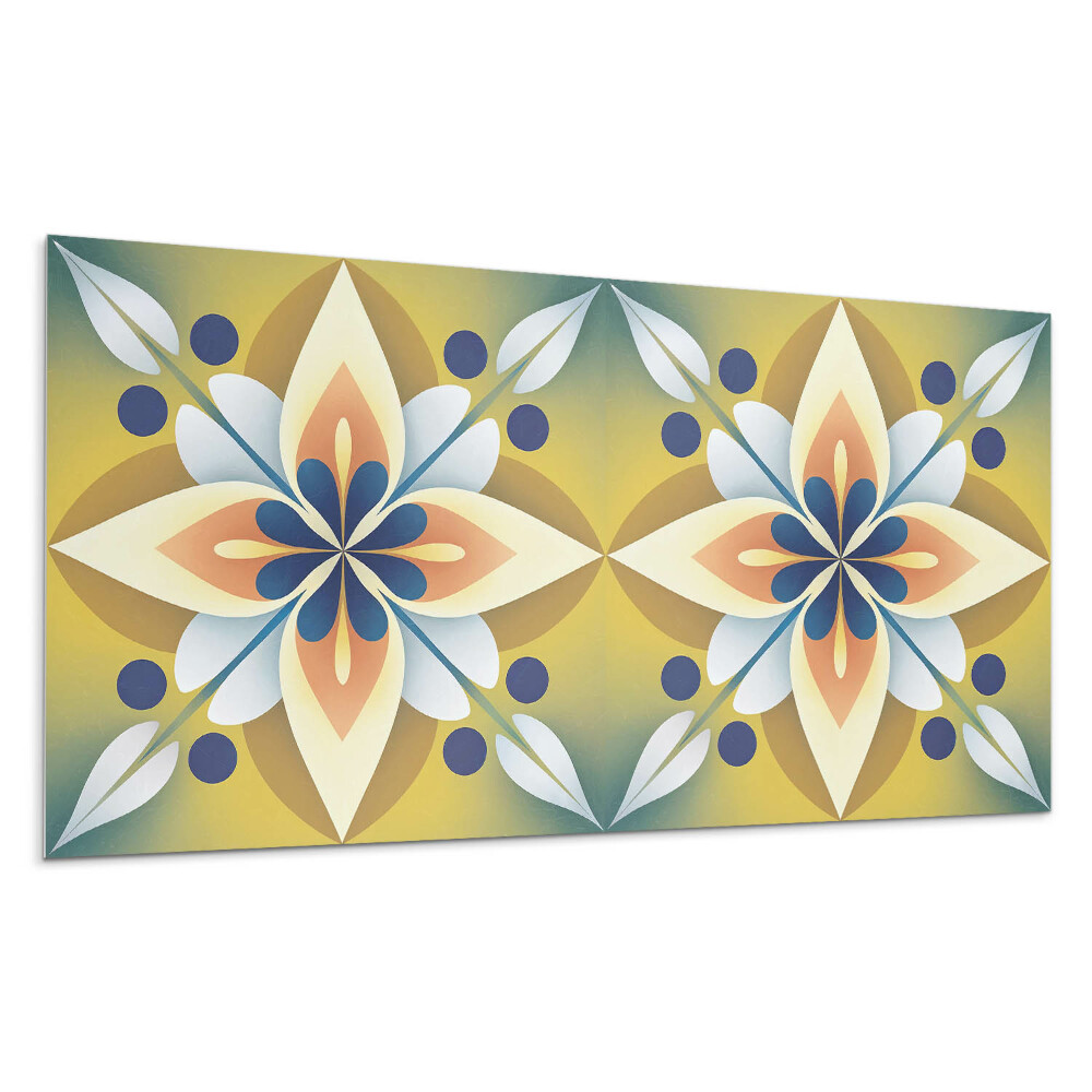 Öntapadó falburkolat Virágmintás mandala