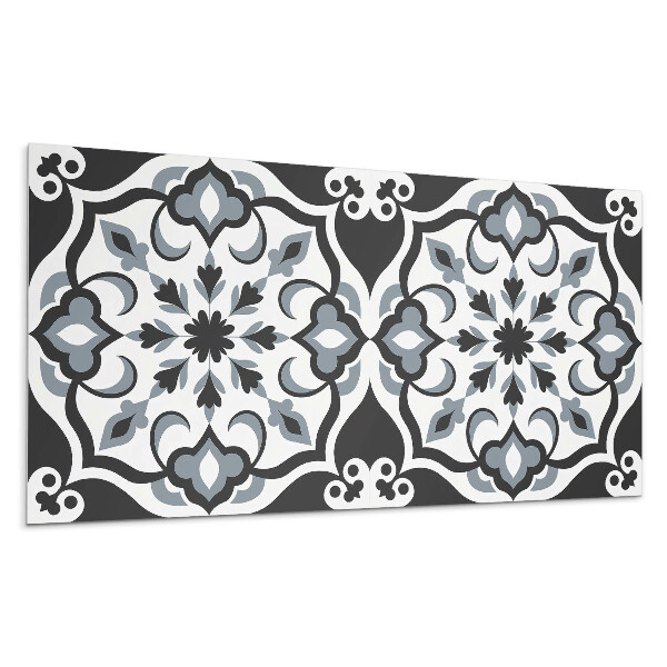 Falpanel Virágminta díszekkel