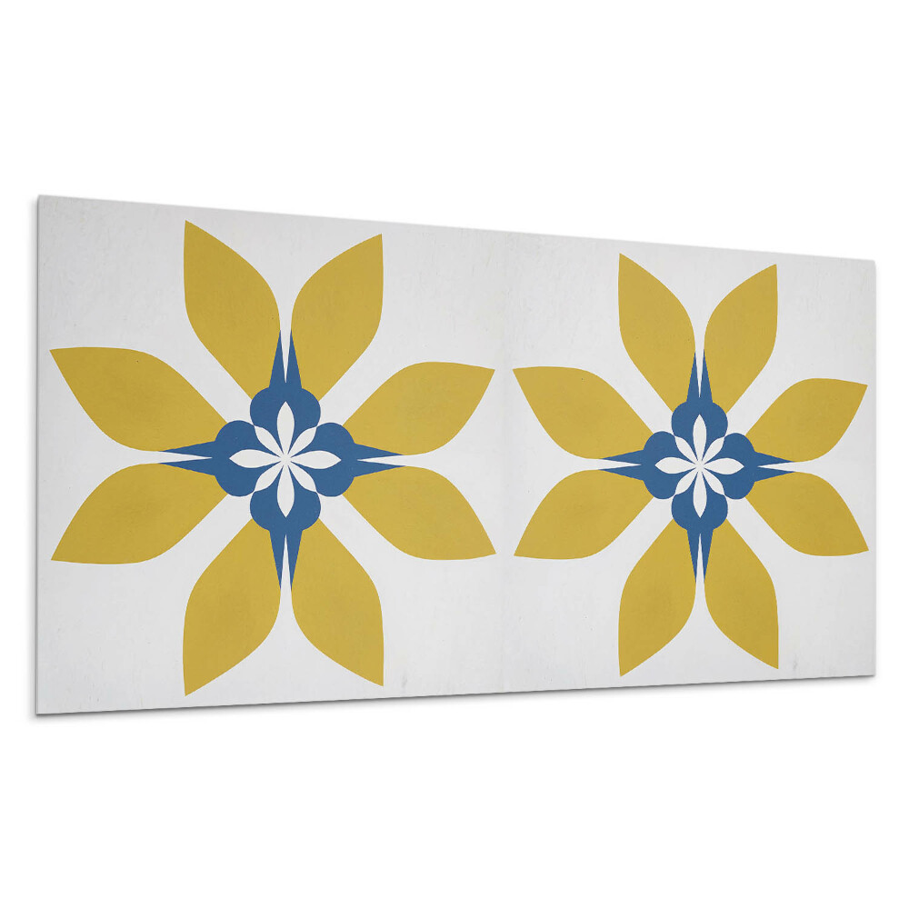 Dekorpanel falra Virágminta levelekkel