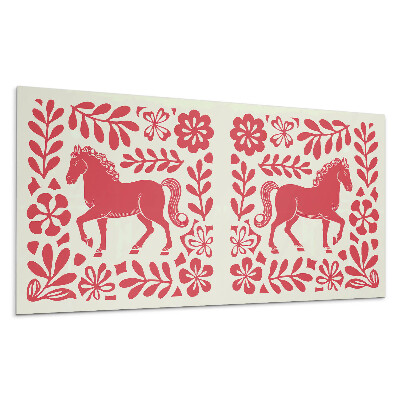 Pvc falburkolat Stilizált ló a növények között