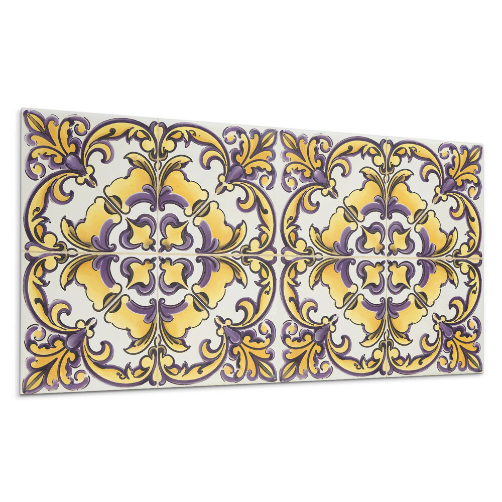 Dekorpanel falra Virágos kerámia minta