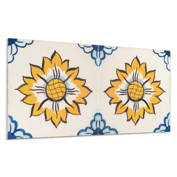 Pvc falburkolat Virágos kerámia minta