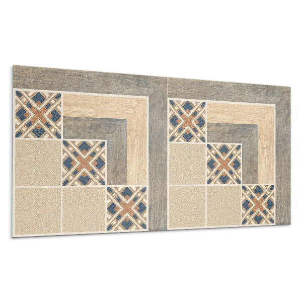 Falpanel Geometriai minták a csempéken