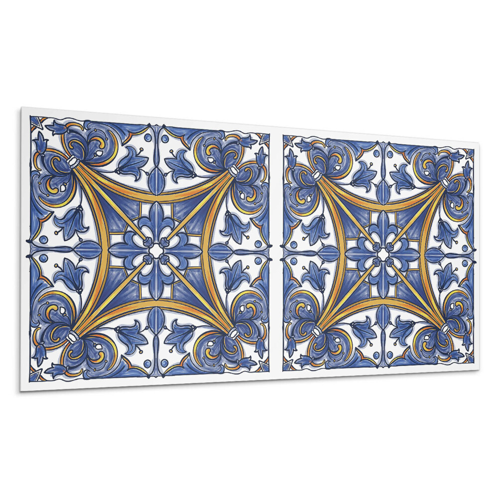 Falpanel Növényi minta díszekkel