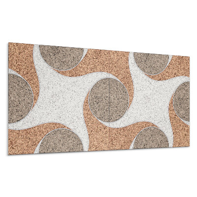 Öntapadó falburkolat Körökkel és hullámokkal díszített minta