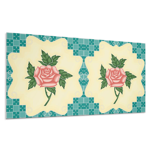 Dekorpanel falra Rózsa virágkötészet