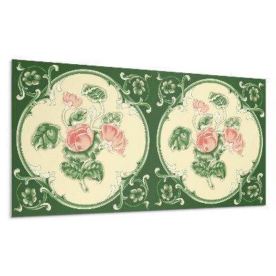 Pvc falburkolat Virágminta levelekkel