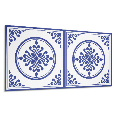 Pvc falpanel Minta körökkel és virágokkal