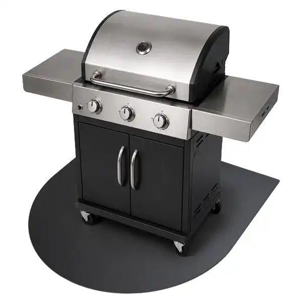 Lemez grillszőnyeg félovális változat 80x90 cm
