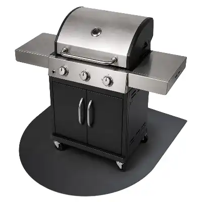 Lemez grillszőnyeg félovális változat 80x90 cm