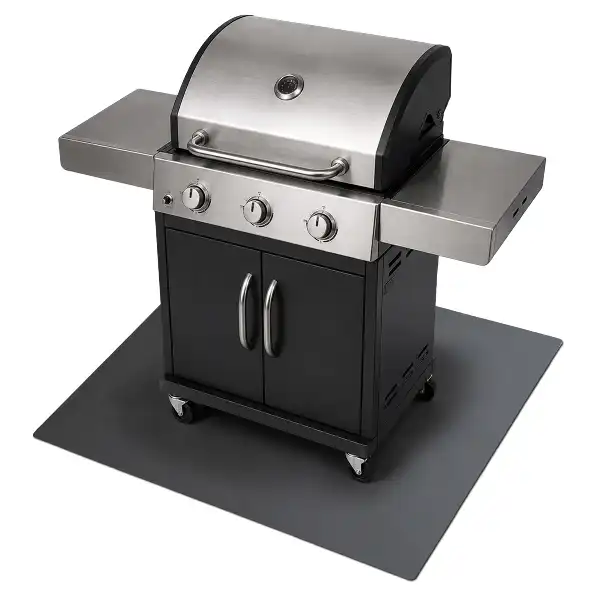 Téglalap alakú acél grill alátét 100x80 cm