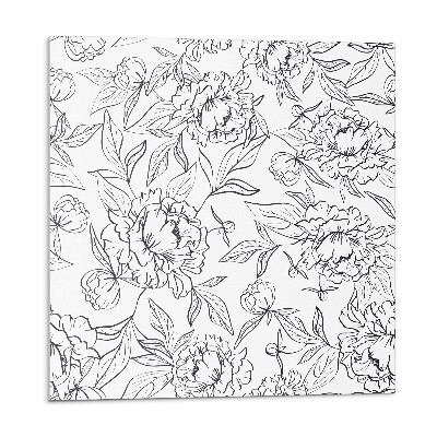 Dekorpanel falra Virágkötészet zöld levelekkel