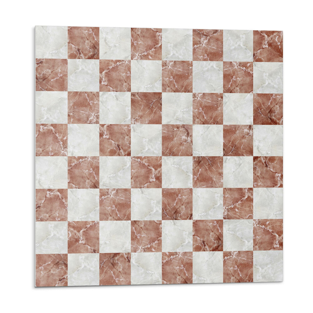 Öntapadó falburkolat Márvány sakktábla elegáns stílusban