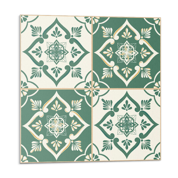 Dekorpanel falra Virágmotívumok kerámián