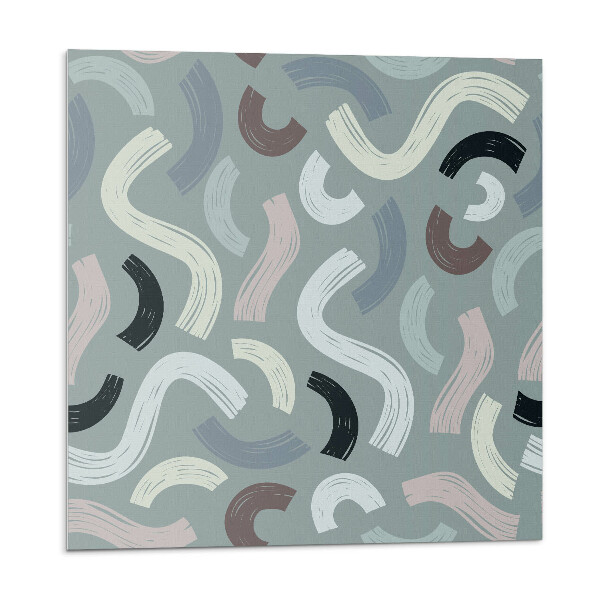 Dekorpanel falra Hullámok és vonalak absztrakt stílusban