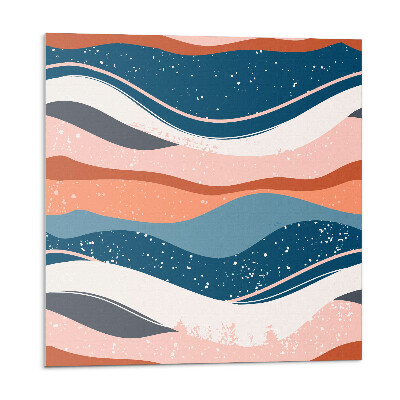 Öntapadó falburkolat Absztrakt hullámok művészi formákban