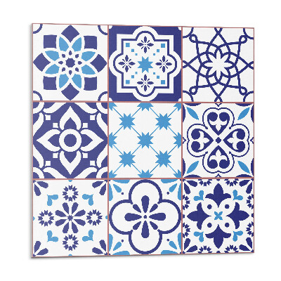 Öntapadó falburkolat Csempézett geometrikus motívumok