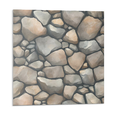 Öntapadó falburkolat Kő textúra motívum