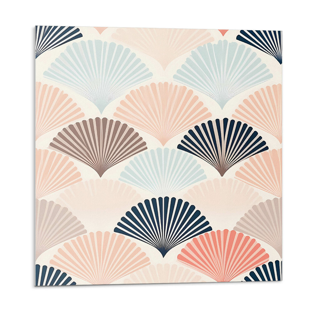 Falpanel Hullámok legyezőmotívummal