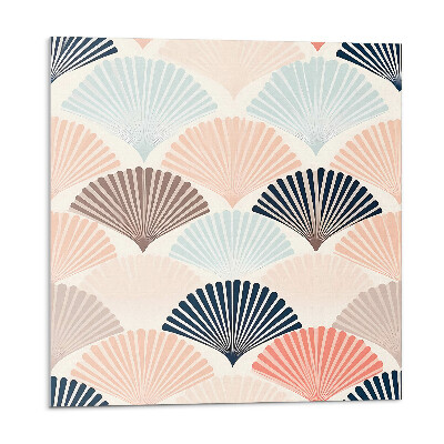 Falpanel Hullámok legyezőmotívummal