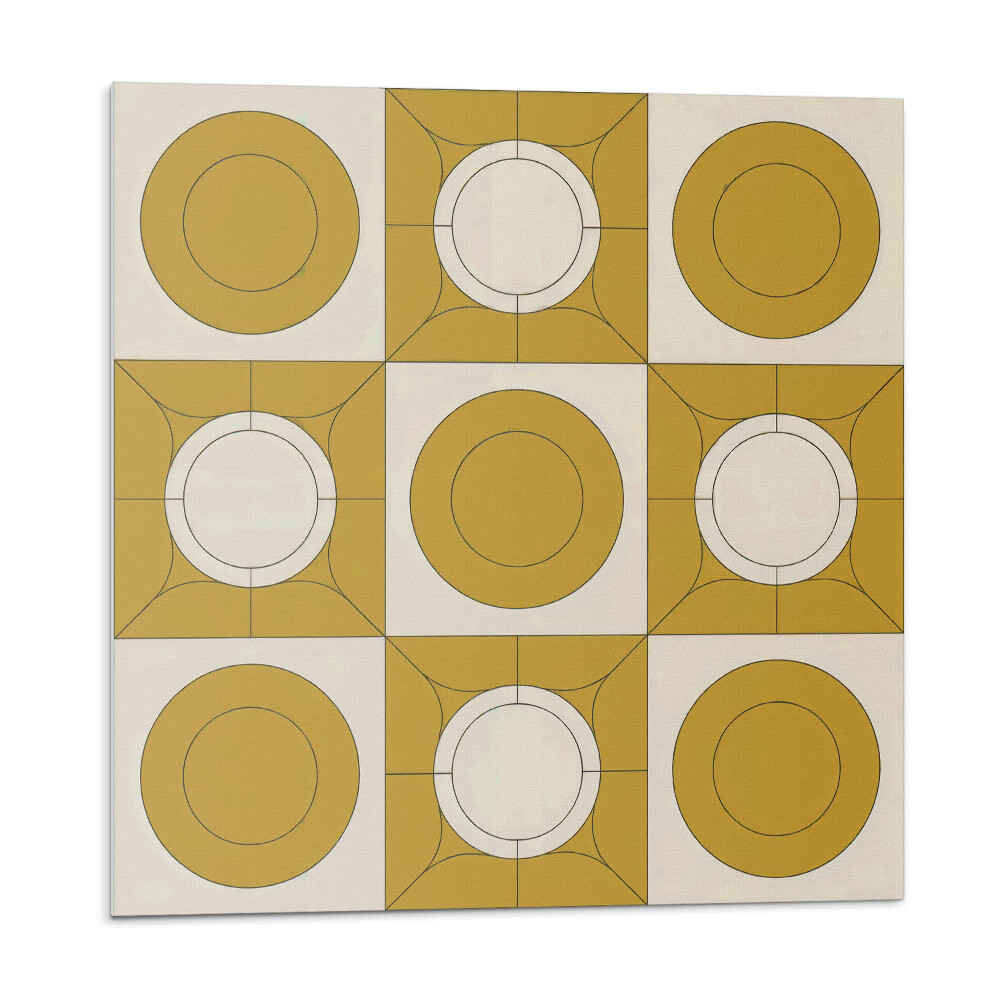 Öntapadó falburkolat Modern motívum kerek formákkal