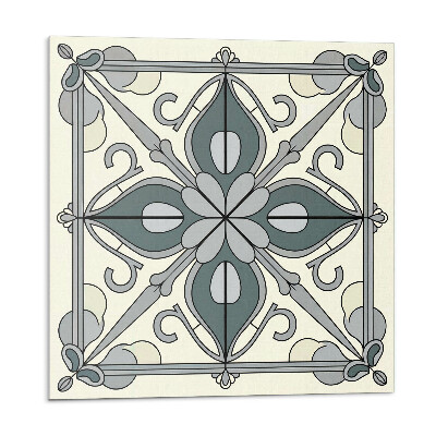 Dekorpanel falra Virágmotívum díszítő részletekkel