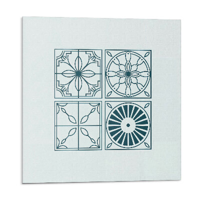 Öntapadó falburkolat Csempézett minták geometrikus stílusban