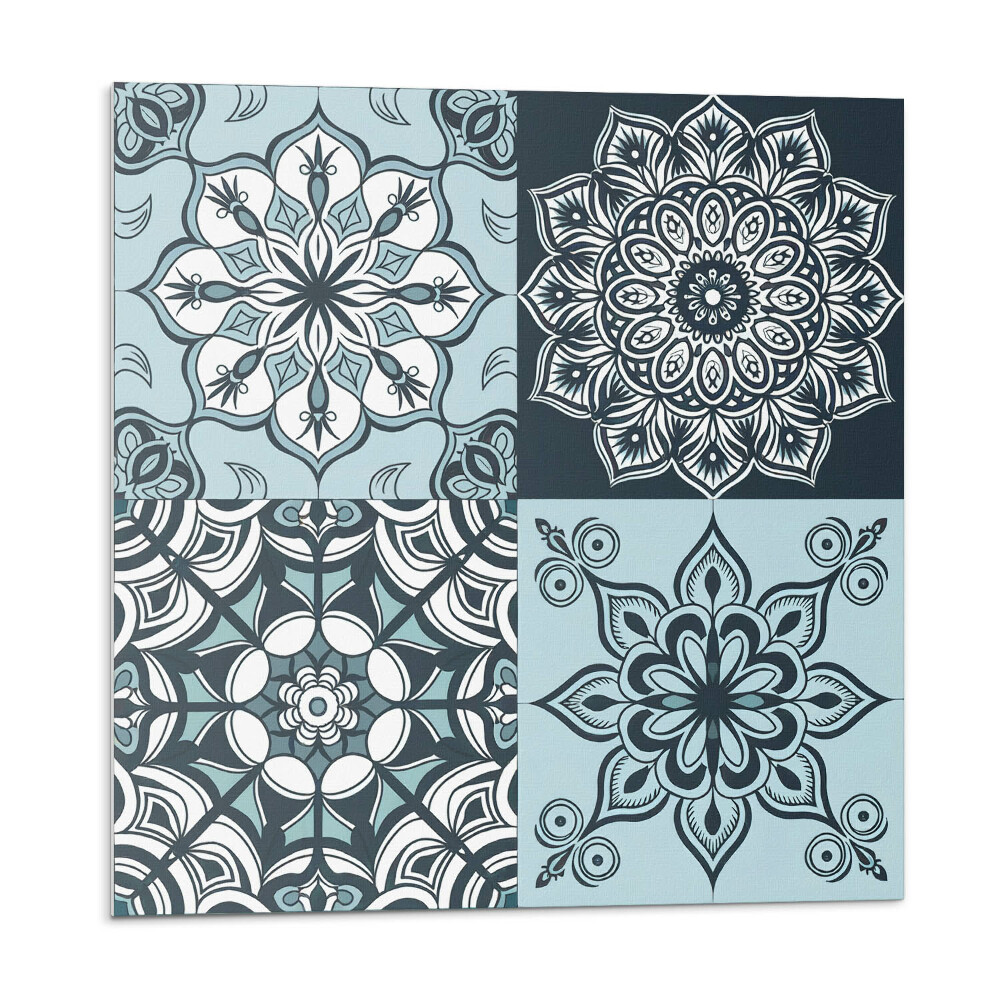 Dekorpanel falra Kockás mandala minták