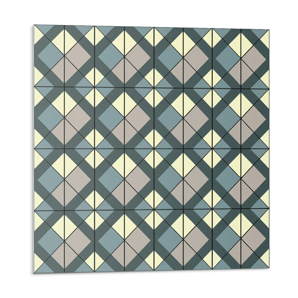 Falpanel Kockás geometrikus minta