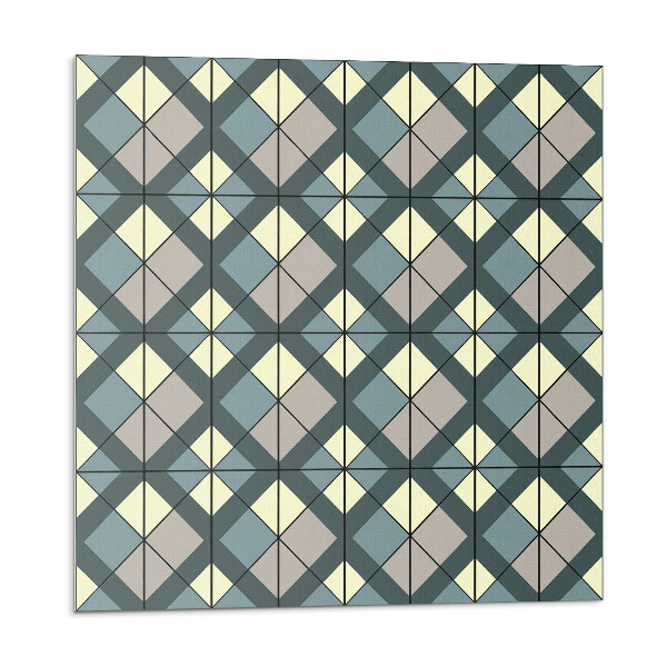 Falpanel Kockás geometrikus minta