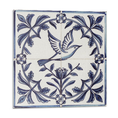 Dekorpanel falra Madármotívum a zöld növényzet között