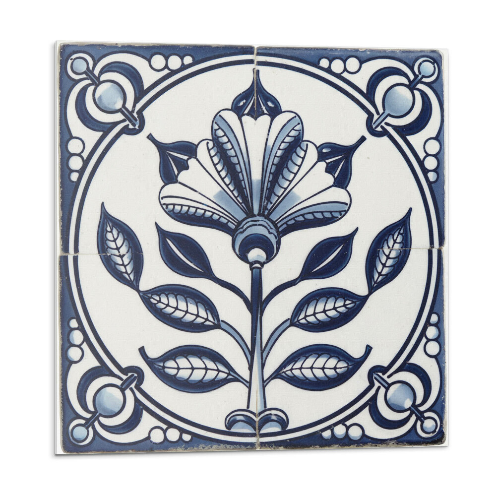 Dekorpanel falra Virágmotívum a csempén