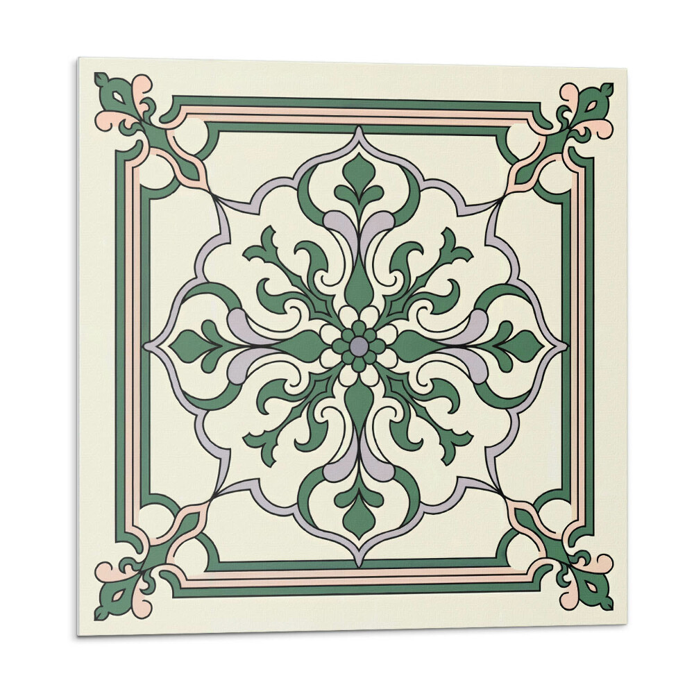 Falpanel Virágmotívum díszítő részletekkel