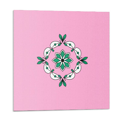 Pvc falburkolat Virágmotívum zöld levelekkel