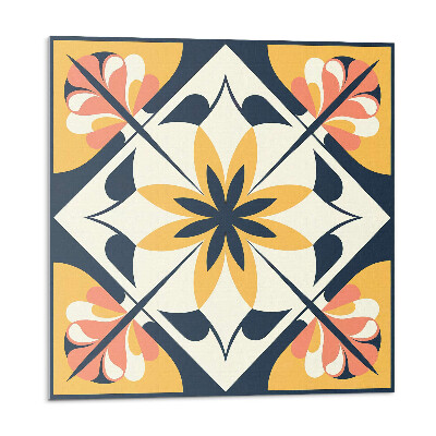 Dekorpanel falra Gyémánt alakú virágmotívum