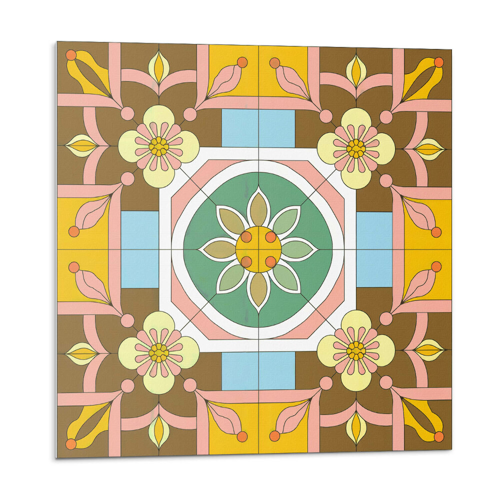 Pvc falburkolat Virágmotívum