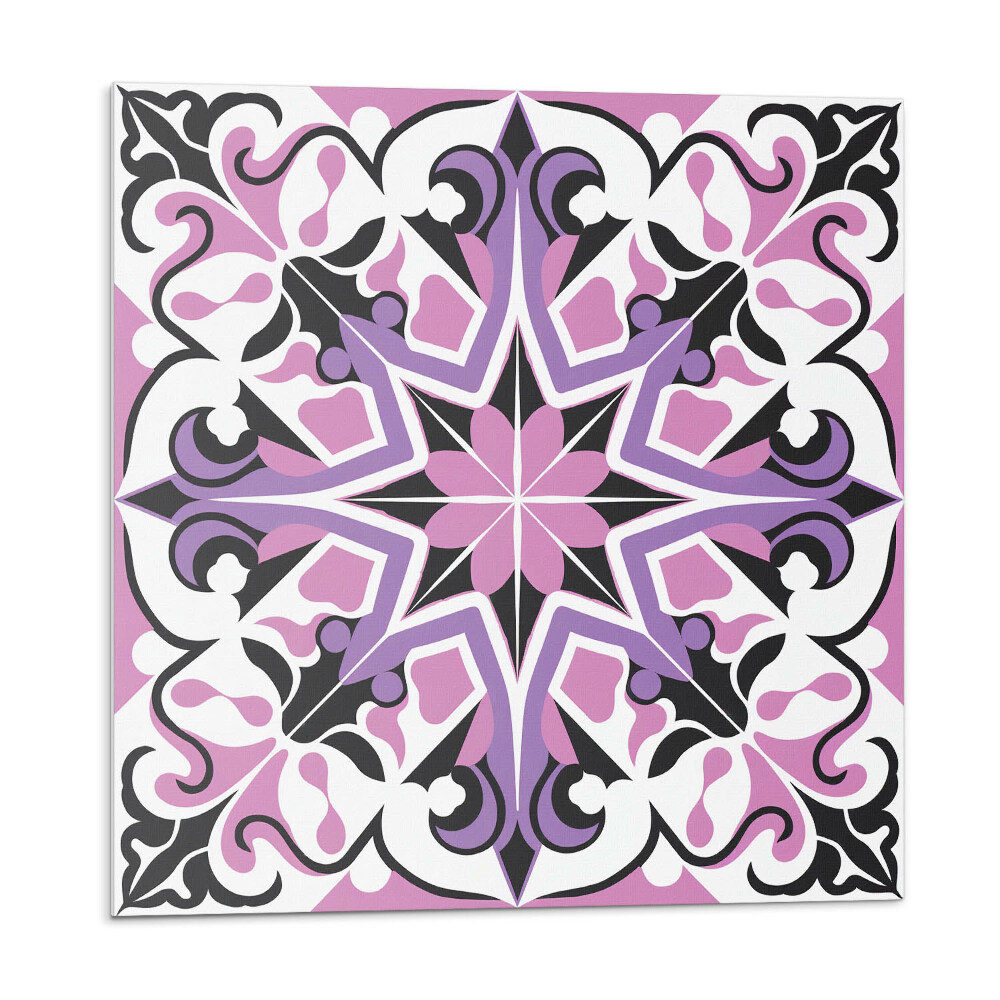 Dekorpanel falra Virágmotívumok csillagok formájában