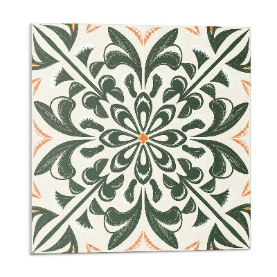 Falpanel Virágmotívum levelekkel