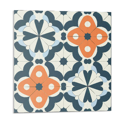 Dekorpanel falra Virágmotívum a csempékben