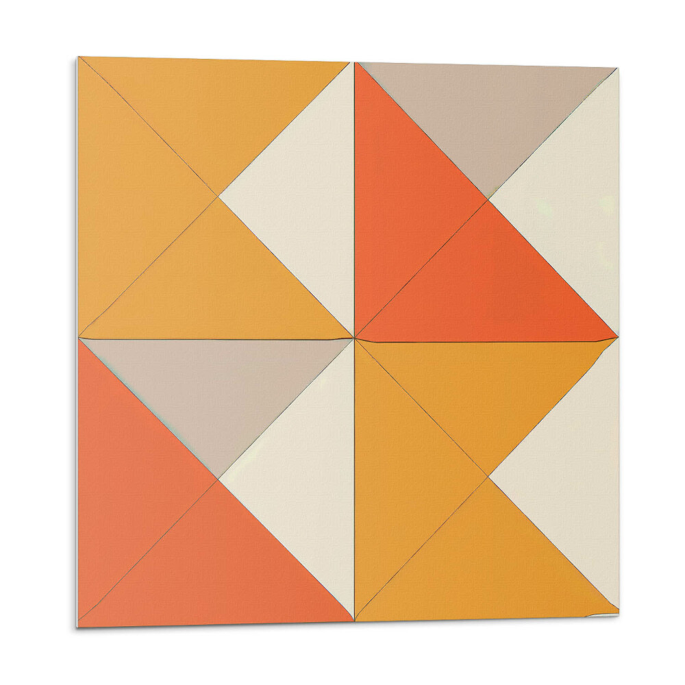 Falpanel Háromszög alakú minták harmonikus elrendezésben