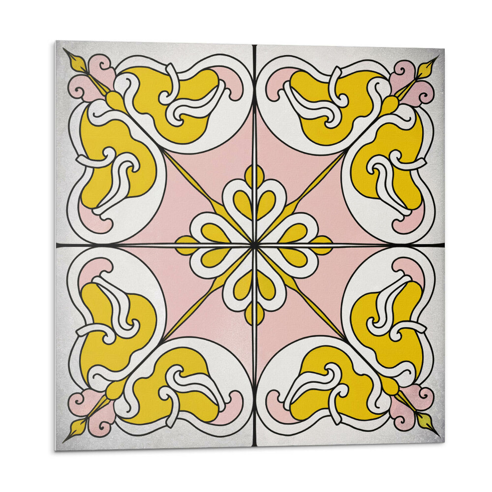 Öntapadó falburkolat Virágmotívum a csempékben