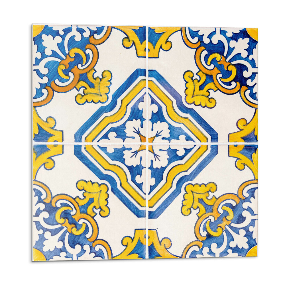 Falpanel Virágos mozaik művészi stílusban