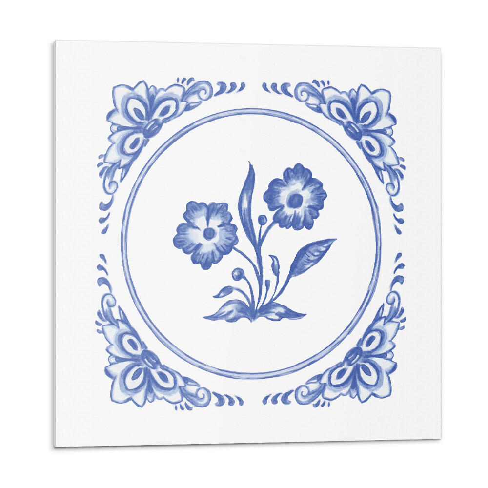 Falpanel Virágmotívum körben