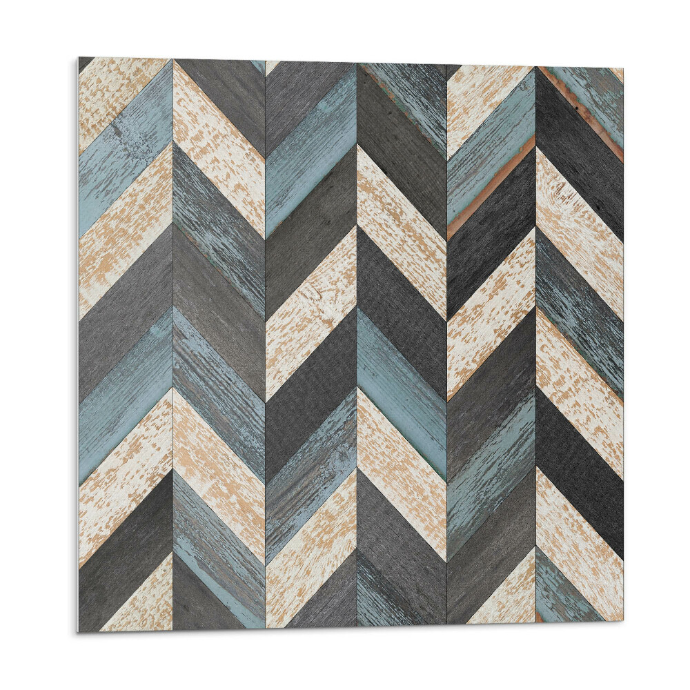 Dekorpanel falra Cikcakk motívum fa díszítéssel