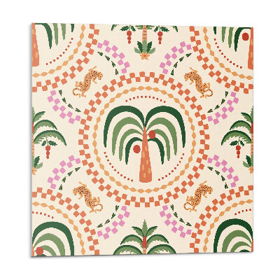 Falpanel Egzotikus növényi motívum