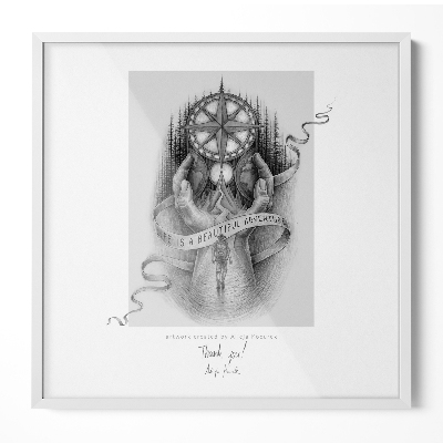 Fehér képkeret 50x50 cm