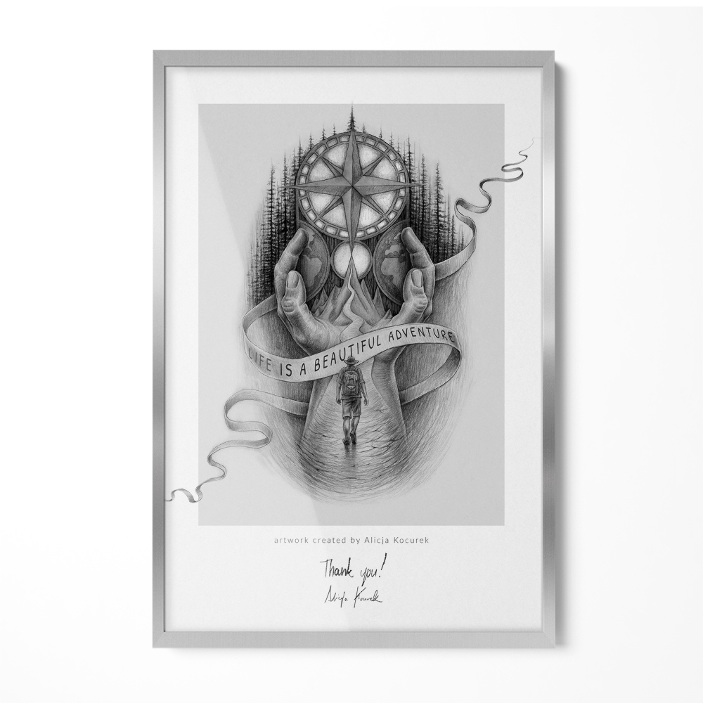 Ezüst Képkeret Falra 40x60