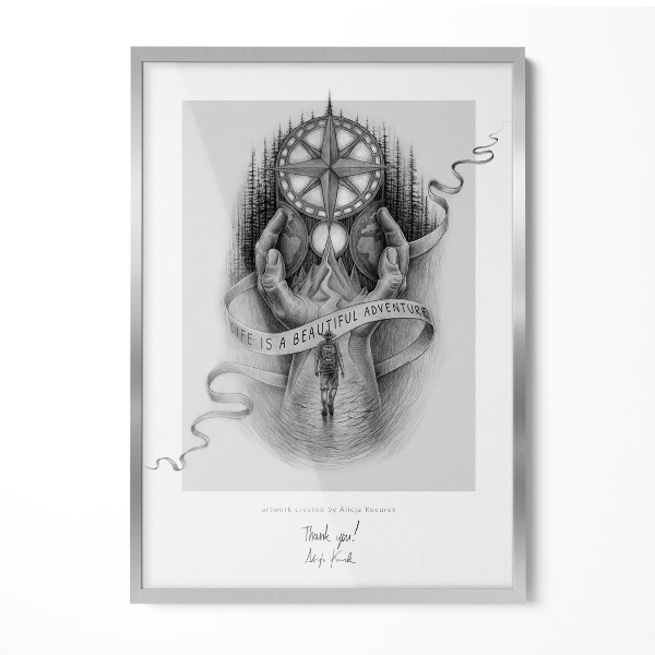 Ezüst Képkeret 50x70